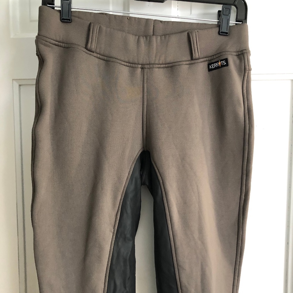 Womens Fleece dark tan Kerrits riding pants M